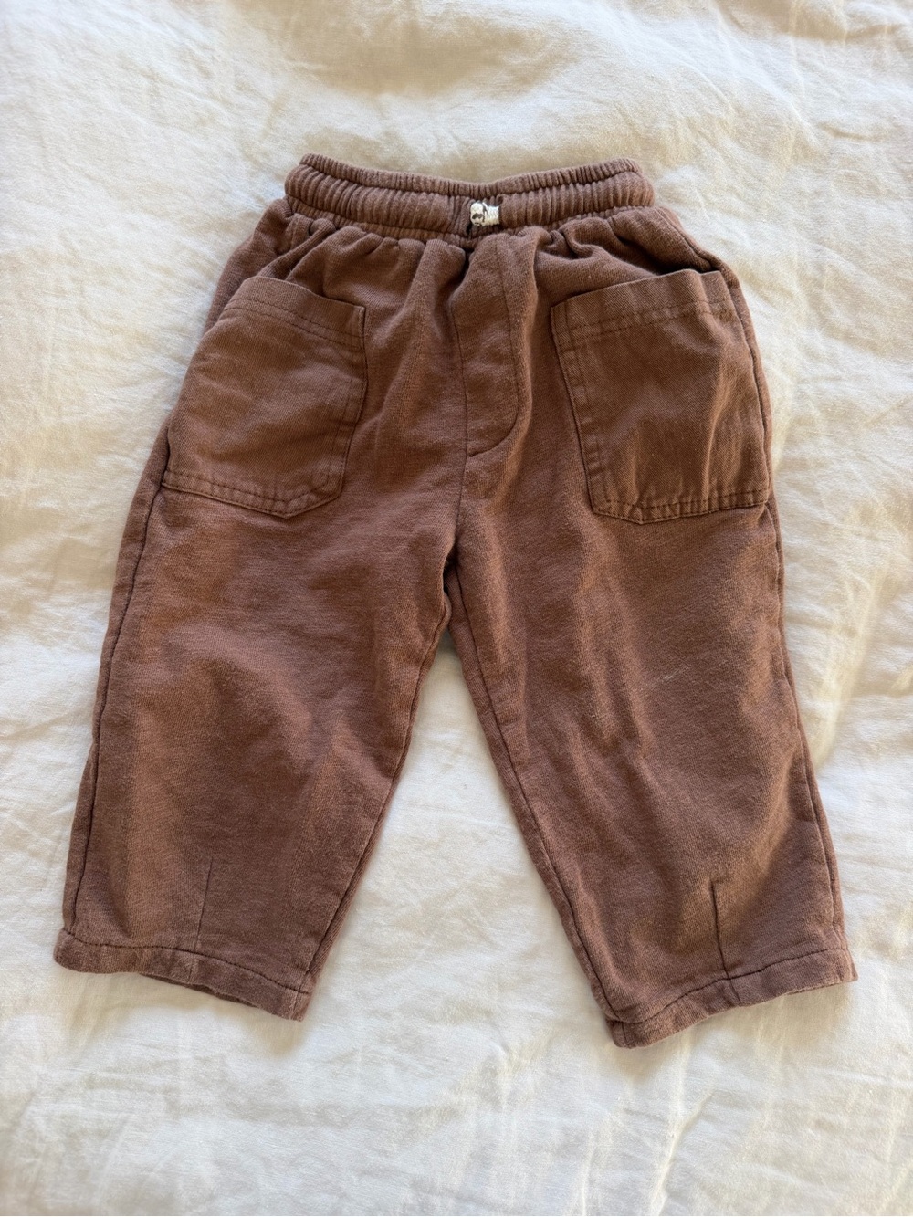 Zara: Kids Brown Pull-On wide leg joggers size 2T